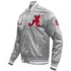 Alabama crimson tide classic rib knitted varsity jacket