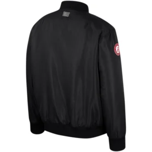Alabama crimson tide colosseum full zip bomber black jacket