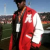 Alabama crimson tide red and white jacket