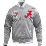 Alabama Crimson Tide Classic Gray Satin Jacket