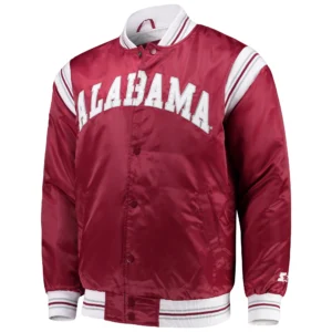 Alabama crimson tide the enforcer satin varsity jacket