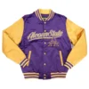 Alcorn state braves baseball full snap polyester varsity jacket