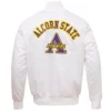 Alcorn state braves classic satin white jacket