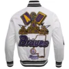 Alcorn state braves homecoming rib knitted satin jacket