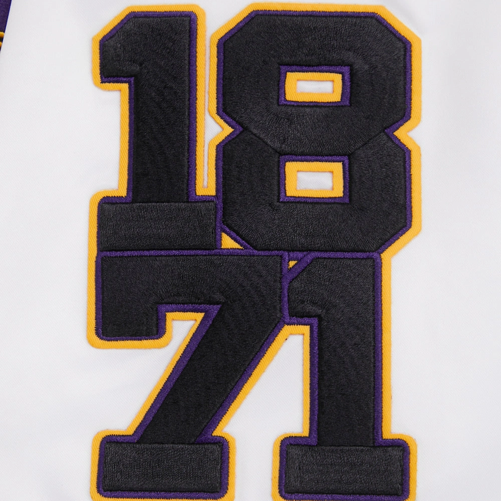 Alcorn state braves homecoming rib knitted satin patch jacket
