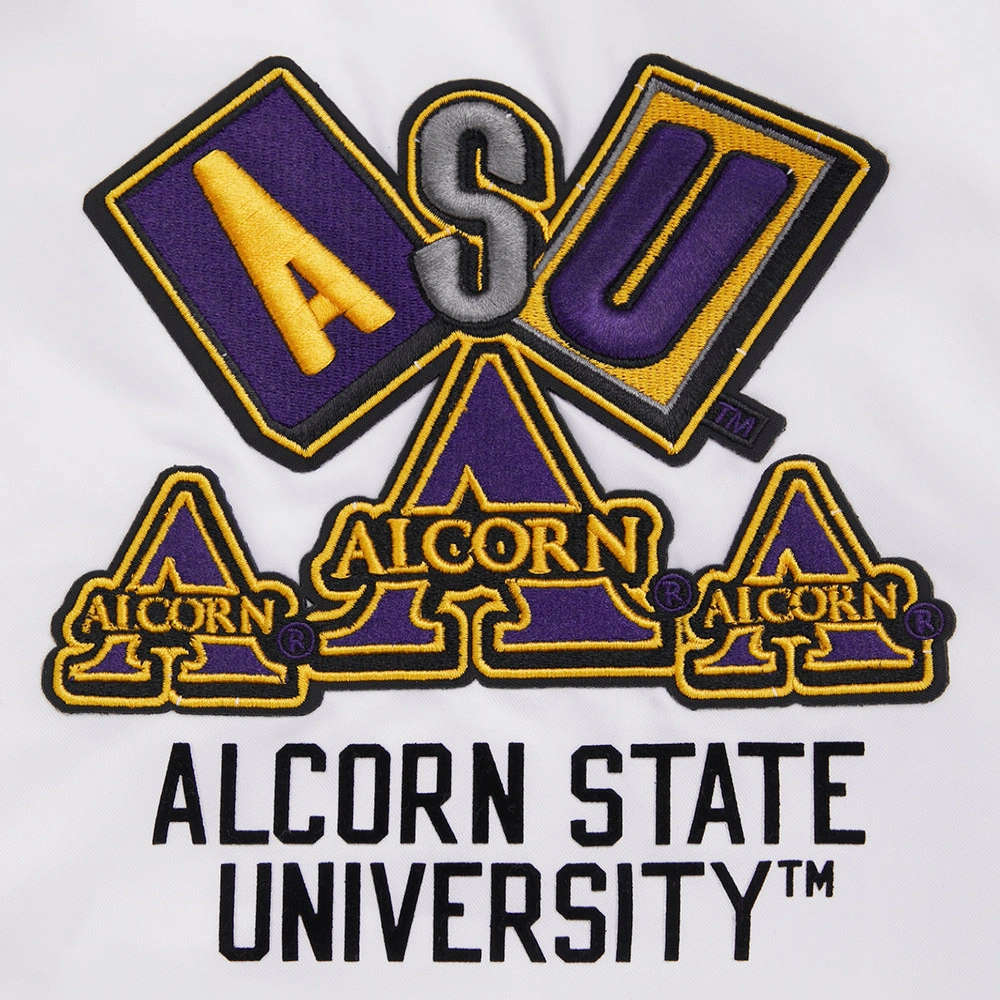 Alcorn state braves homecoming rib knitted varsity jacket