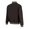 Anaheim ducks front hit black varsity jacket