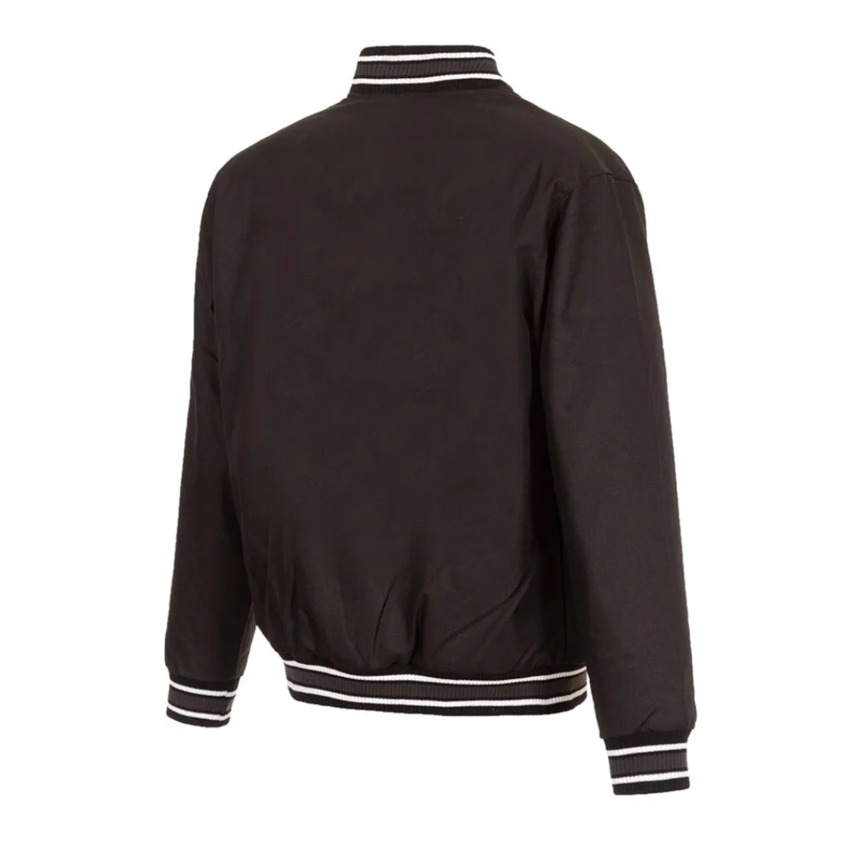 Anaheim ducks front hit black varsity jacket