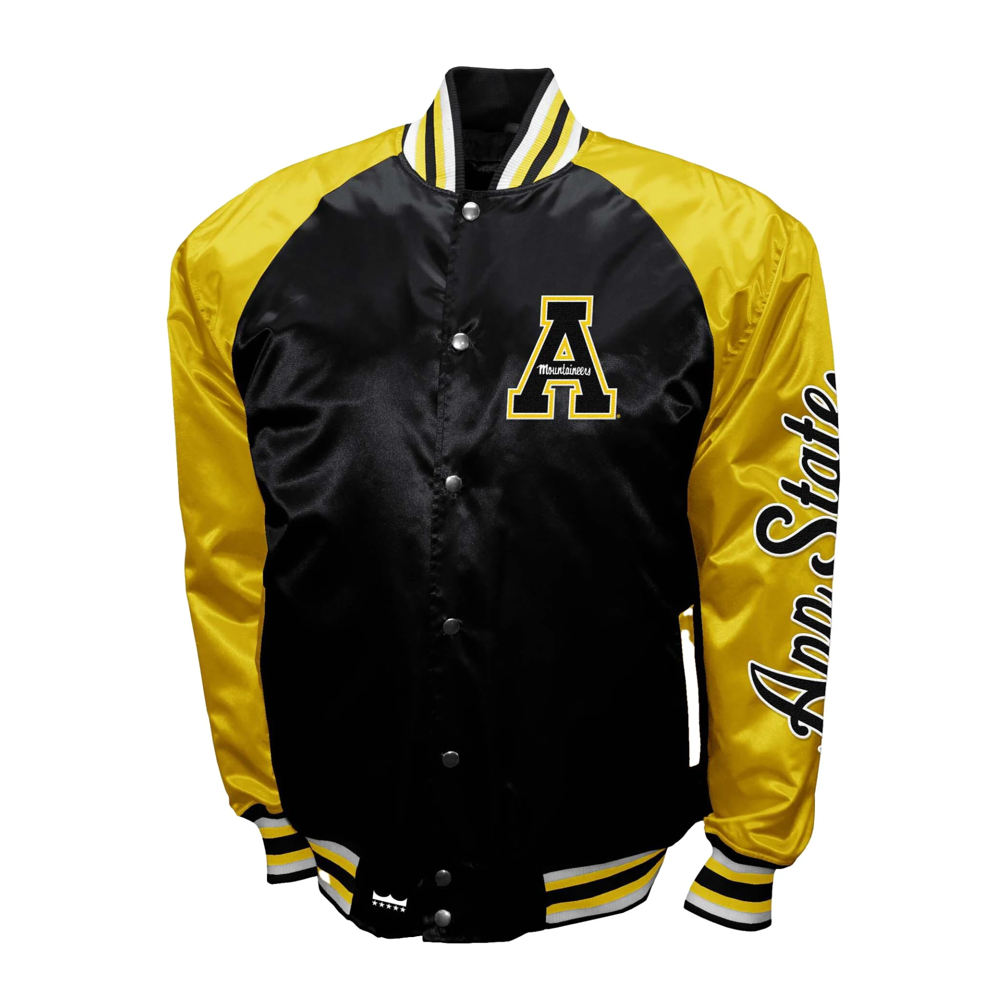 Appalachian state mountaineers club the game satin varsity jacket 1