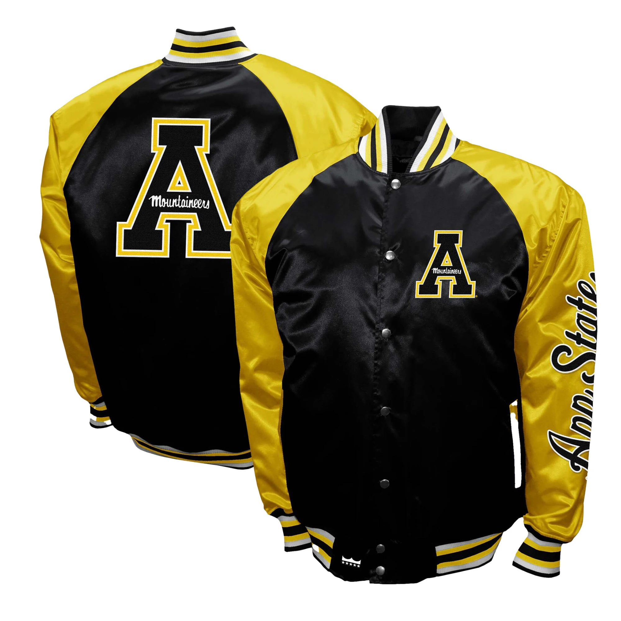 Appalachian state mountaineers club the game satin varsity jacket 3