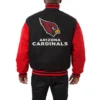 Arizona cardinals handmade wool varsity jacket black red 2