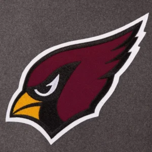 Arizona cardinals two tone charcoal jacket