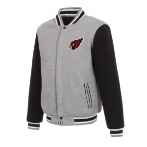 Arizona cardinals two tone wool varsity jacket