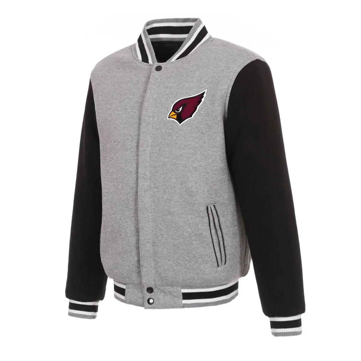 Arizona cardinals two tone wool varsity jacket