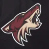 Arizona coyotes domestic two tone wool and leather jacket black white 3