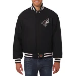 Arizona Coyotes One Color Black Wool Jacket