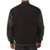 Arizona diamondbacks black wool leather varsity jacket 1