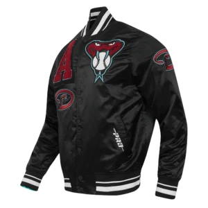 Arizona diamondbacks mashup rib satin jacket black 1