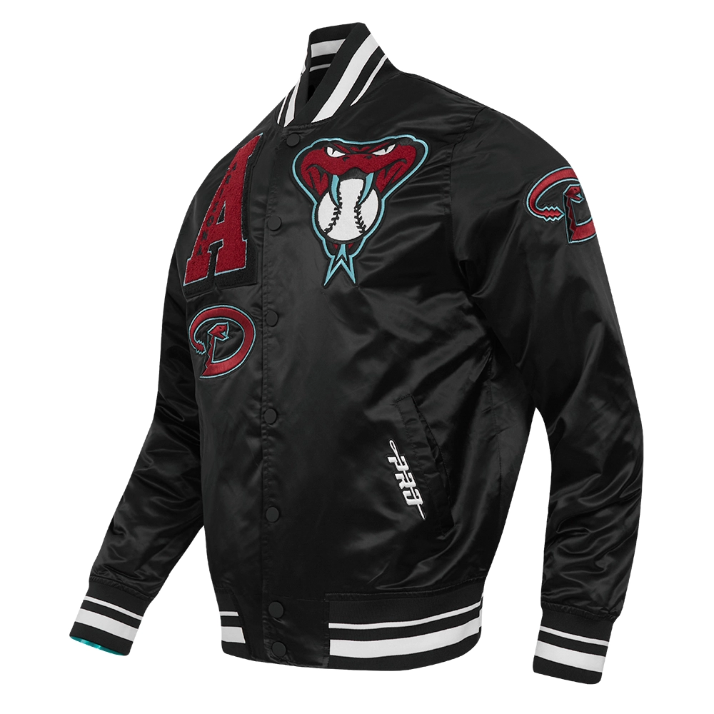 Arizona diamondbacks mashup rib satin jacket black 1