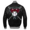 Arizona diamondbacks mashup rib satin jacket black 2