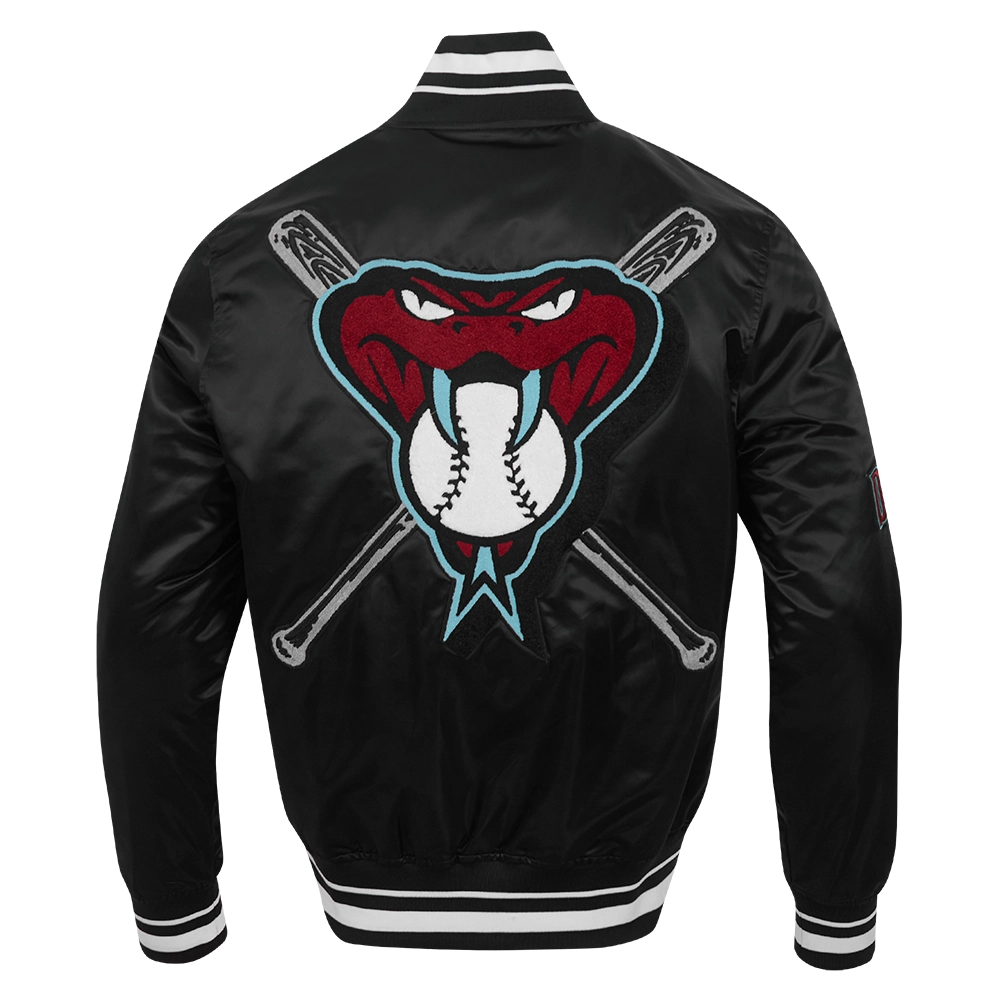 Arizona diamondbacks mashup rib satin jacket black 2
