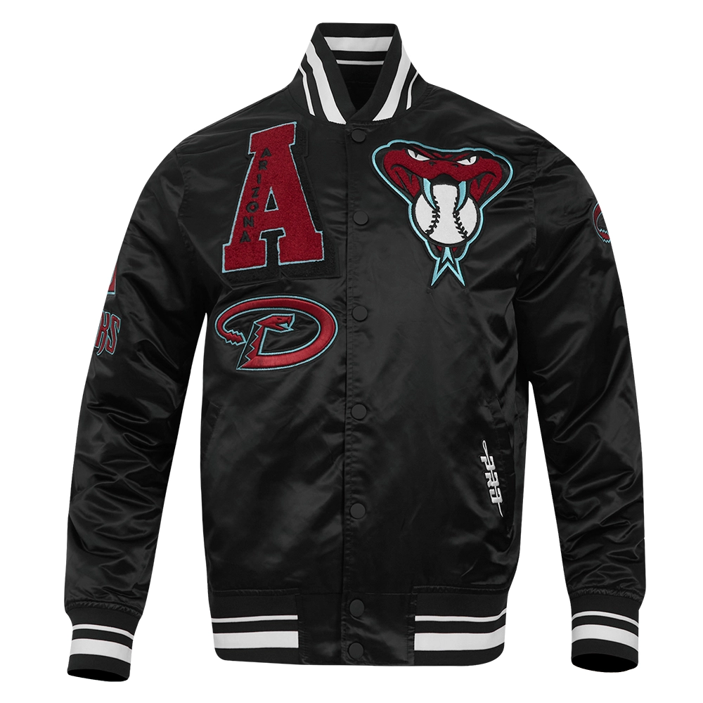 Arizona diamondbacks mashup rib satin jacket black