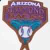 Arizona diamondbacks retro classic womens wool leather varsity jacket black white 2