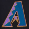 Arizona diamondbacks retro classic womens wool leather varsity jacket black white 4