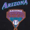 Arizona diamondbacks retro classic womens wool leather varsity jacket black white 5