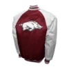 Arkansas razorbacks franchise club the game satin varsity jacket 2