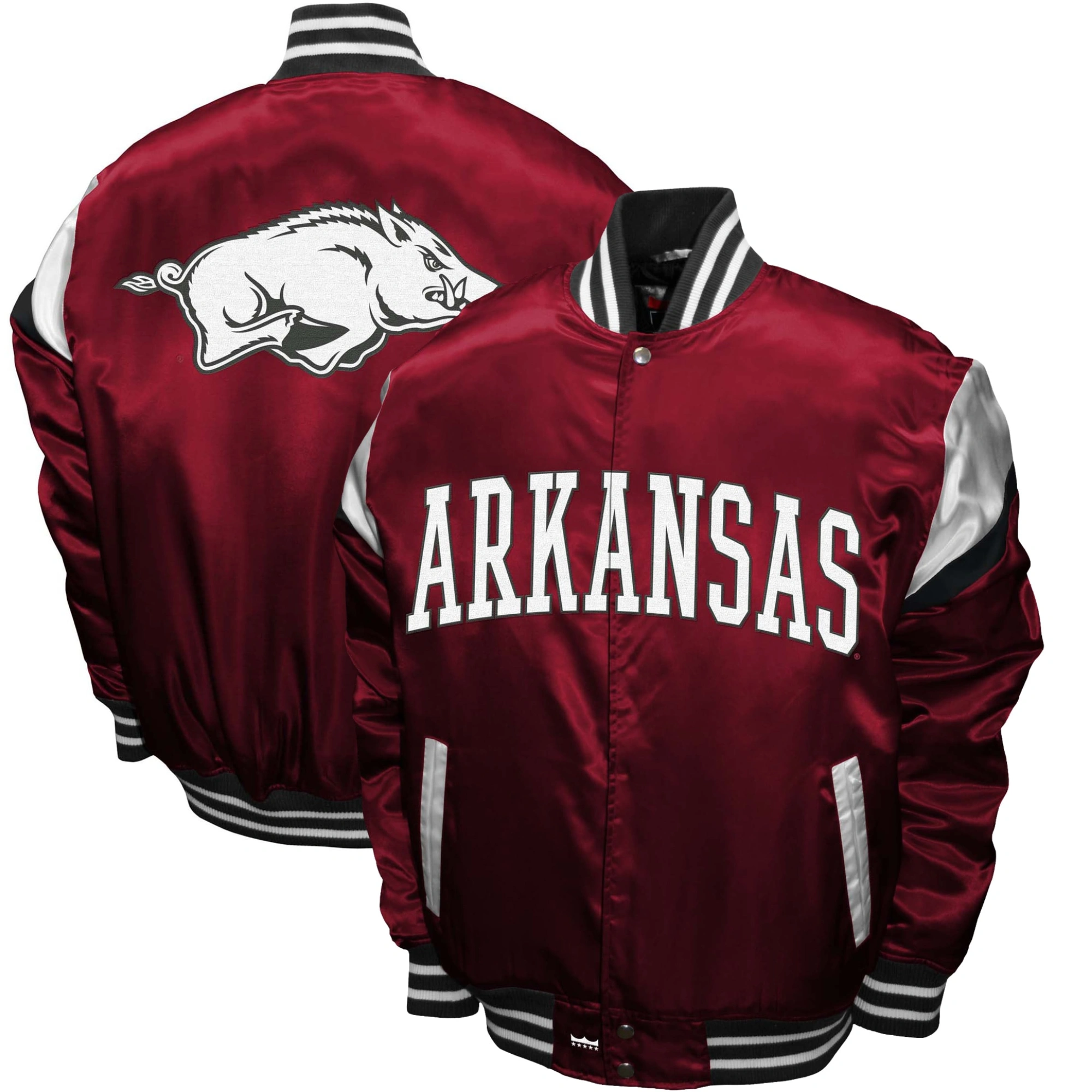 Arkansas razorbacks power full snap jacket