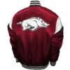 Arkansas razorbacks power satin jacket