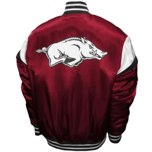 Arkansas razorbacks power satin jacket