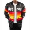 Astros houston black full snap jacket