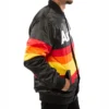 Astros houston black full snap satin jacket