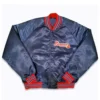 Atlanta braves black satin bomber varsity jacket