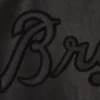 Atlanta braves full leather black varsity jacket