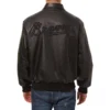 Atlanta braves full leather black varsity jacket 2