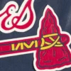 Atlanta braves full real leather varsity jacket navy 3