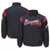 Atlanta braves on field navy cotton jacket