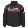 Atlanta braves on field navy cotton jacket 2