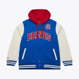 Atlanta braves sideline fleece full snap jacket