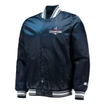 Atlanta Braves Locker Room Navy Satin Jacket