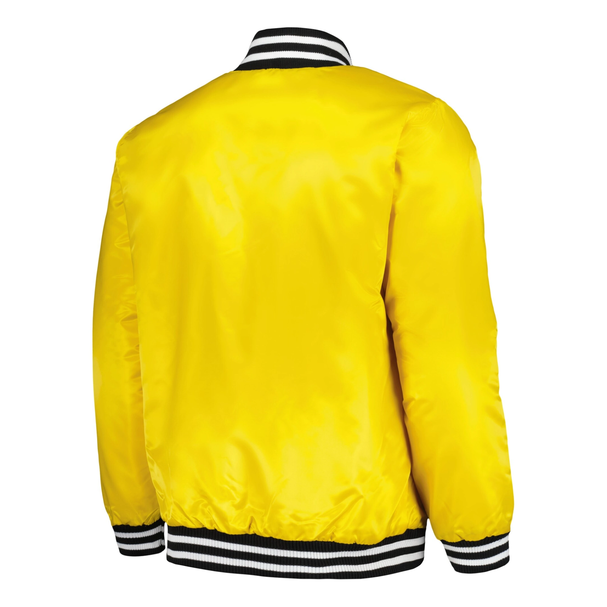 Atlanta braves starter cross bronx fashion yellow satin varsity jacket 2