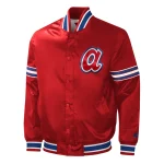 Atlanta Braves Slider Red Satin Jacket