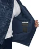 Atlanta braves starter x levis silver tab satin full snap navy trucker jacket 4