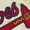 Atlanta braves team og 20 full zip satin varsity jacket gold 7