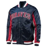 Atlanta Braves The Ace Navy Satin Jacket