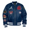 Atlanta braves x new era ma 1 varsity jacket