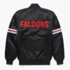 Atlanta falcons classic black bomber jacket